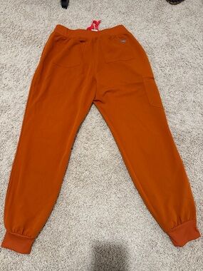 FIGS Rust Orange Jogger Pants